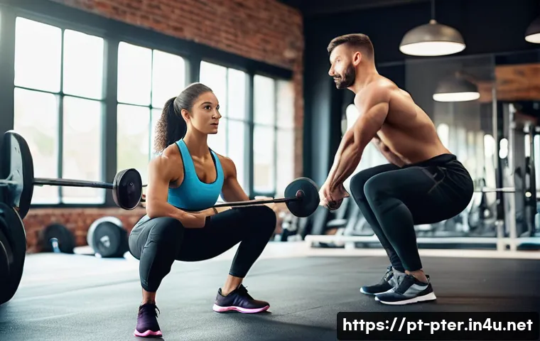 퍼스널트레이너 추천 서적 목록 - **Prompt:** A professional female personal trainer, in her early 30s with an athletic and strong phy...